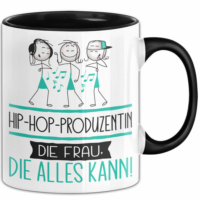 Hip-Hop-Produzentin Geschenk Tasse Becher Die Frau Die Allen Kann Geschenkidee für eine Hip-Hop-Produzentin Lustig Trendation