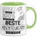 Beste Abenteurerin Der Welt Tasse Geschenk für Eine Abenteurerin Geprüft Und Sicher Geschenkidee Geburtstag Weihnachten Grün Trendation