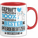 Pferdebesitzer Geschenk Lustiger Spruch für Pferdebesitzer Geschenkidee Bester Pferdebesitzer Der Welt Rot Trendation