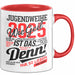 Jugendbetreuung Tasse Geschenk Lustige Geschenkidee Spruch Jugendweihe 2025 Rot Trendation
