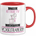 Vogeltrainerin Tasse Geschenk Becher Stark Attraktiv Furchtlos Vogeltrainerin Lustige Geschenkidee Rot Trendation