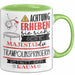 Trampolinspringerin Tasse Geschenk Lustiger Spruch Bitte Erheben Sie Sich Seine Majestät Die Trampolinspringerin Betritt Den Raum Grün Trendation
