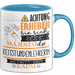 Reitstundenlehrerin Tasse Geschenk Lustiger Spruch Bitte Erheben Sie Sich Seine Majestät Die Reitstundenlehrerin Betritt Den Raum Blau Trendation