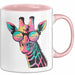 Giraffe Mit Sonnenbrille Tasse Geschenk Lustige Geschenkidee Spruch Rosa Trendation