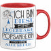 Popsängerin Tasse Geschenk Ich Bin Diese Eine Legendäre Popsängerin Von Der Alle Reden Geschenkidee Geburtstag Weihnachten Rot Trendation