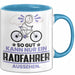 Radfahrer Geschenk Tasse So Gut Kann Nur Ein Radfahrer Aussehen Geschenkidee Kaffee-Becher Blau Trendation