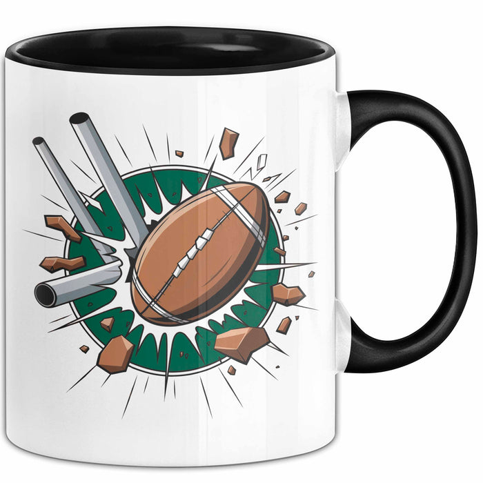 Rugby Fan Tasse Geschenkidee für Liebhaber harter Sportarten Trendation