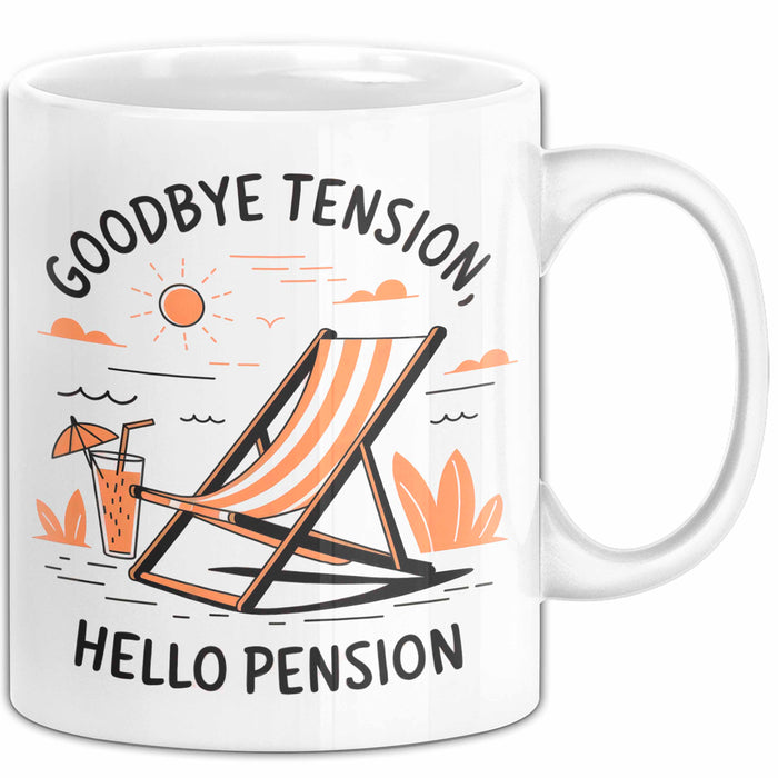 Ruhestand Tasse Geschenk Lustige Geschenkidee Spruch Für Entspanntes Leben Liebhaber Weiß Trendation