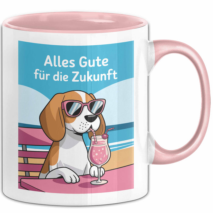 Büroarbeit Kollege Abschied Tasse Geschenk Lustige Geschenkidee Spruch Alles Gute Für Die Zukunft Rosa Trendation