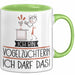 Geschenk für Vogelzüchterin Tasse Lustige Geschenkidee Geburtstag Ich Bin Vogelzüchterin Ich Darf Das Grün Trendation