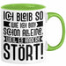 Lustige Tasse Mit SpruchIch Bleib So Wie Ich Bin Schon Alleine Weil Es Andere Stört Kaffee-Becher Sprüche Geschenkidee Kollege Grün Trendation