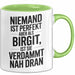 Birgit Tasse Geschenk Niemand Ist Perfekt Birgit Verdammt Nah Dran Geschenkidee Grün Trendation