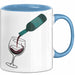 Weinliebhaber Tasse Geschenkidee für Wein Enthusiasten Blau Trendation