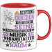 Musikveranstalter Geschenk Tasse Lustiger Spruch Erheben Sie Sich Der Musikveranstalter Betritt den Raum Rot Trendation