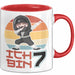Kinder Tasse Geschenk Ich Bin 7 Ninja Junge Geburtstag Spruch Rot Trendation