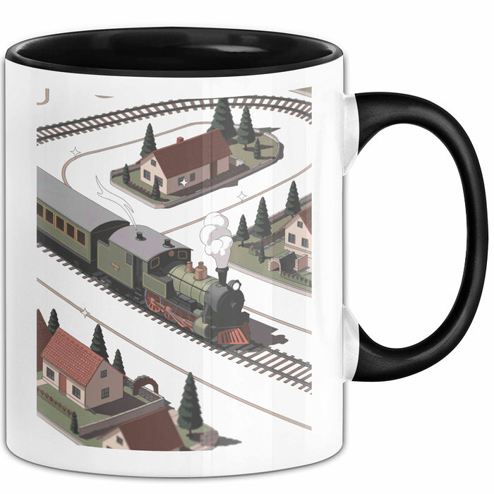 Modelleisenbahn Sammler Tasse Geschenk Lustige Geschenkidee Spruch Für Miniatur Bahn Fans Trendation