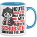 Humor Tasse Geschenk Panda Heute Möchte Ich Was Mit Menschen Machen Schubsen Wäre Toll Blau Trendation
