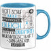 Musikgeschäftsinhaberin Geschenk Becher Tasse Gott Schuf Alle Menschen Gleich Nur Die Besten Durfeten Musikgeschäftsinhaberin Werden Geschenkidee Lustig Blau Trendation