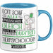 Tierpsychologin Geschenk Becher Tasse Gott Schuf Alle Menschen Gleich Nur Die Besten Durfeten Tierpsychologin Werden Geschenkidee Lustig Blau Trendation