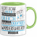 Wanderführerin Geschenk Becher Tasse Gott Schuf Alle Menschen Gleich Nur Die Besten Durfeten Wanderführerin Werden Geschenkidee Lustig Grün Trendation