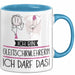 Geschenk für Gleitschirmlehrerin Tasse Lustige Geschenkidee Geburtstag Ich Bin Gleitschirmlehrerin Ich Darf Das Blau Trendation