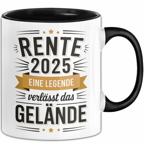 Rentner Pensionär Sarkasmus Tasse Geschenk Lustige Geschenkidee Spruch Rente 2025 Eine Legende Verlässt Das Gelände Trendation