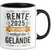 Rentner Pensionär Sarkasmus Tasse Geschenk Lustige Geschenkidee Spruch Rente 2025 Eine Legende Verlässt Das Gelände Trendation