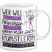 Künstlerin Tasse Geschenk Spruch Wer Will Schon Prinzessin Sein Wenn Man Auch Künstlerin Sein Kann Weiß Trendation