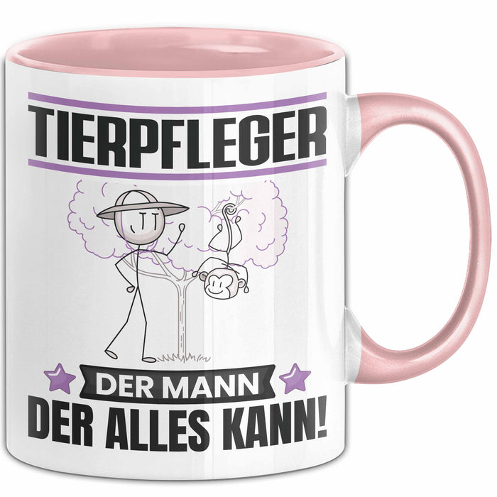 Tierpfleger Tasse Geschenk für Tierpfleger Der Mann Der Alles Kann Geschenkidee zum Geburtstag Rosa Trendation