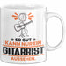 Gitarrist Geschenk Tasse So Gut Kann Nur Ein Gitarrist Aussehen Geschenkidee Kaffee-Becher Weiß Trendation