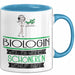 Biologin Weil Es Keinen Schöneren Beruf Gibt Tasse Geschenk für Eine Biologin Lustig Blau Trendation