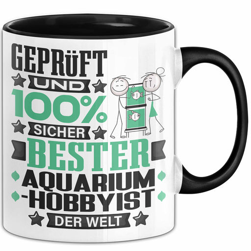 Aquarium-Hobbyist Geschenk Lustiger Spruch für Aquarium-Hobbyist Geschenkidee Bester Aquarium-Hobbyist Der Welt Schwarz Trendation