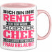 Rentner Tasse Geschenk Renteneintritt Geschenkidee Tasse Ich Bin In Rente Ich Bin Mein Eigener Chef Becher Rosa Trendation