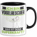 Vogelrescuer Tasse Geschenk für Vogelrescuer Geburtstag Lustiger Spruch Kaffee-Becher Was Ist Deine Superkraft Schwarz Trendation