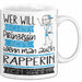 Rapperin Tasse Geschenk Spruch Wer Will Schon Prinzessin Sein Wenn Man Auch Rapperin Sein Kann Weiß Trendation
