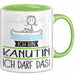 Geschenk für Kanutin Tasse Lustige Geschenkidee Geburtstag Ich Bin Kanutin Ich Darf Das Grün Trendation