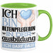 Altenpflegerin Ausbildung Start Geschenk Tasse Ich Bin Altenpflegerin In Der Ausbildung Ich Darf Das Kaffee-Becher Geschenkidee Grün Trendation