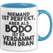 Bodo Tasse Niemand Ist Perfekt, Aber Als Bodo Ist Er Verdammt Nah Dran Blau Trendation