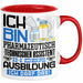 Pharmazeutisch-technischer Assistent Ausbildung Tasse Geschenk Ich Bin Pharmazeutisch-technischer Assistent In Der Ausbildung Ich Darf Das Geschenkidee Spruch Rot Trendation