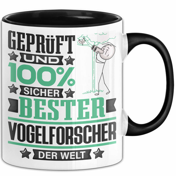 Vogelforscher Geschenk Lustiger Spruch für Vogelforscher Geschenkidee Bester Vogelforscher Der Welt Schwarz Trendation