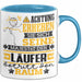 Läufer Geschenk Tasse Lustiger Spruch Erheben Sie Sich Der Läufer Betritt den Raum Blau Trendation