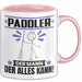 Paddler Tasse Geschenk für Paddler Der Mann Der Alles Kann Geschenkidee zum Geburtstag Rosa Trendation