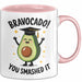 Schüler Abschluss Avocados Tasse Geschenk Lustige Geschenkidee Spruch Bravocado Rosa Trendation
