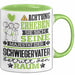 Schwiegervater Geschenk Tasse Lustiger Spruch Erheben Sie Sich Der Schwiegervater Betritt den Raum Grün Trendation