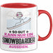 Snowboarder Geschenk Tasse So Gut Kann Nur Ein Snowboarder Aussehen Geschenkidee Kaffee-Becher Rot Trendation