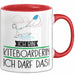 Geschenk für Kiteboarderin Tasse Lustige Geschenkidee Geburtstag Ich Bin Kiteboarderin Ich Darf Das Rot Trendation