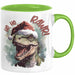 Weihnachten Tasse Dinosaurier Geschenkidee Ho Ho Rawr Jungs Jungen Geschenkidee Kaffeebecher Grün Trendation