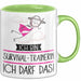 Geschenk für Survival-Trainerin Tasse Lustige Geschenkidee Geburtstag Ich Bin Survival-Trainerin Ich Darf Das Grün Trendation