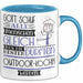 Outdoor-Köchin Geschenk Becher Tasse Gott Schuf Alle Menschen Gleich Nur Die Besten Durfeten Outdoor-Köchin Werden Geschenkidee Lustig Blau Trendation