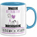 Tierheimvolontärin Tasse Geschenk Becher Stark Attraktiv Furchtlos Tierheimvolontärin Lustige Geschenkidee Blau Trendation